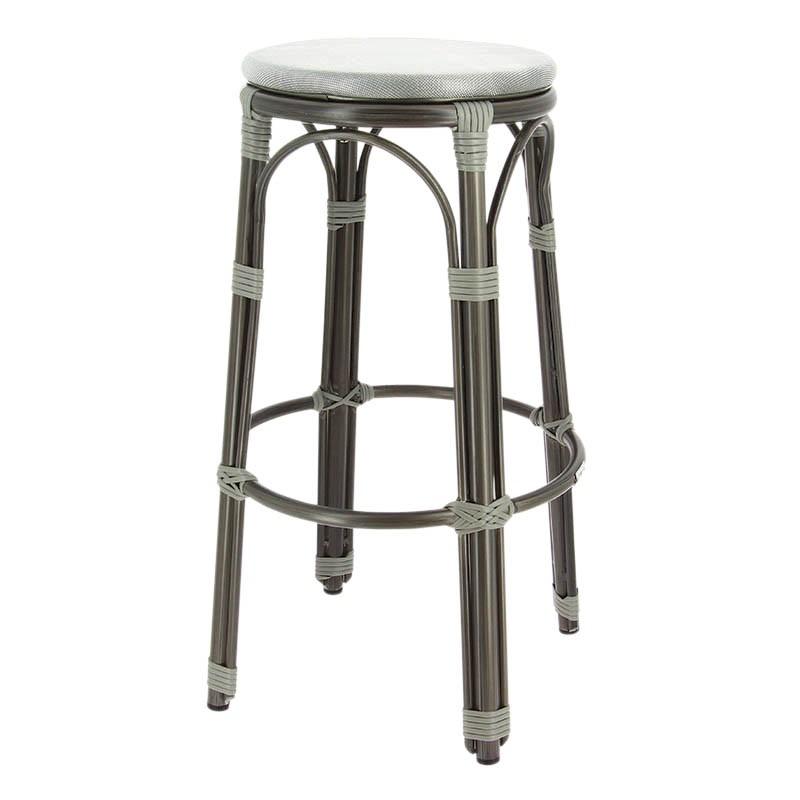 Tabouret exterieur restaurant Biarritz - GRIS_0
