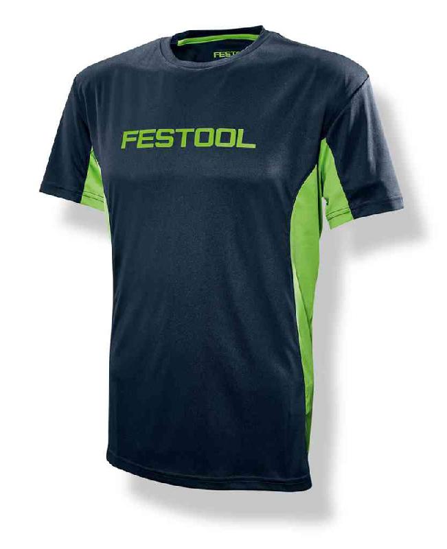 Tee-shirt de sport pour homme bleu foncé/vert l - FESTOOL - 204004 - 822840_0