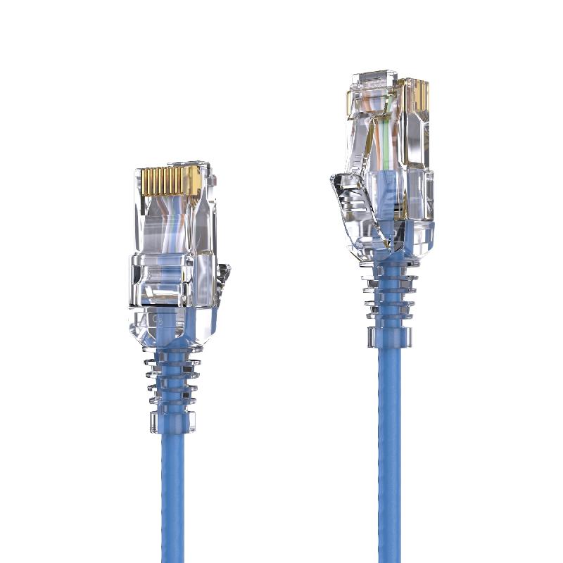 PURELINK MC1504-005 - Câble réseau RJ45 0,5 m Cat6 U/UTP (UTP) bleu - 10 Gigabit Ethernet_0