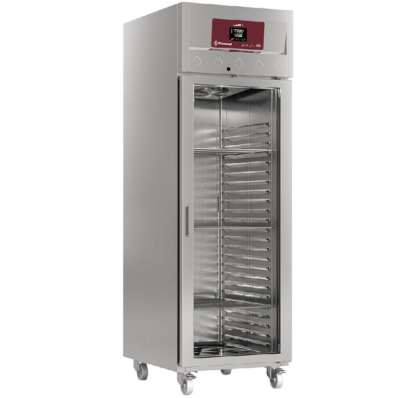 Armoire positive ventilée 700 litres 1 porte vitrée sur roues 0/+8°c - 693x856x2145 mm - ID70/R6G_0