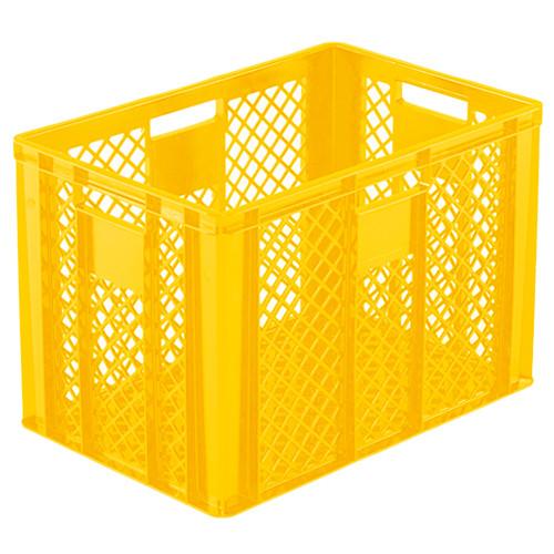 Bac plastique gerbable Norme Europe ajouré Eco multicolore Jaune 600 x 400 x 410 mm - Réf : BAC159BE6441014_0