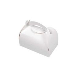 Boites pâtissières 10,5 x 5,5 cm à poignées blanches - PG0_0