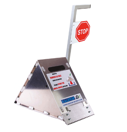 Cale de roue de camion sans fil et sans batterie, idéale pour opérations de chargement et de déchargement de marchandises - Kalstop KT12ASF_0