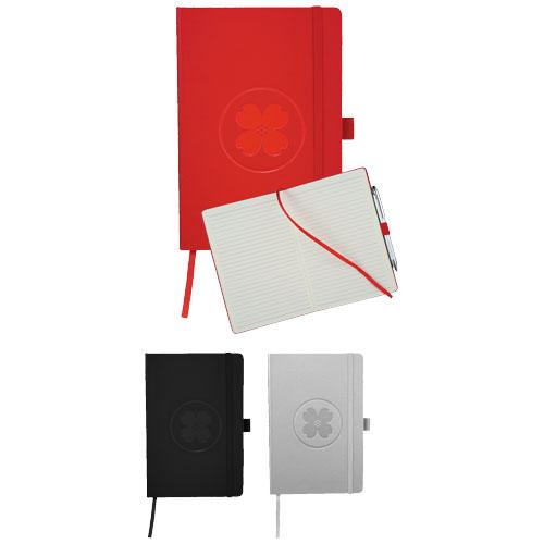 Carnet A5 Flex - Couverture flexible avec élastique et ruban marque-pages - 80 feuilles lignées (80g)_0