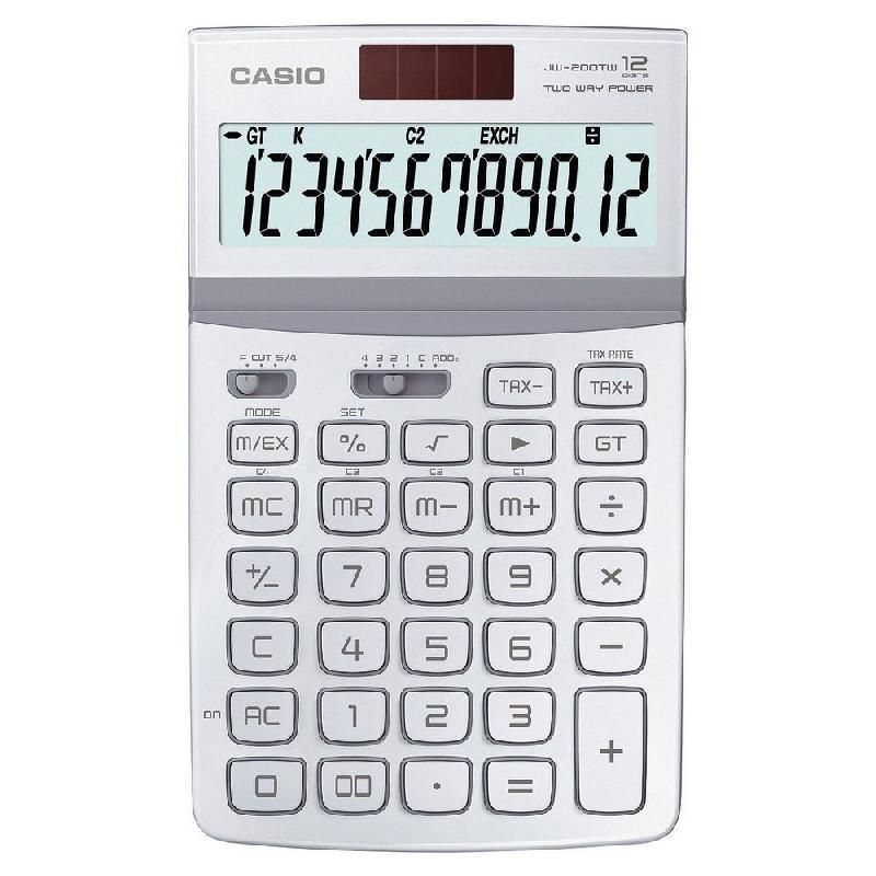 CASIO CALCULATRICE DE BUREAU CASIO - JW200TW - 12 CHIFFRES