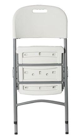 Chaise pliante Polychaise - Multi-usages pour collectivités - Structure acier et assise polypropylène ergonomique_0