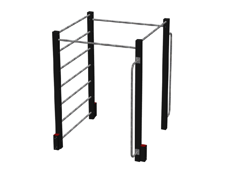 Espalier et barres fixes en carré - Espace Renard fabricant et installateur - Réf : 8825PR_0