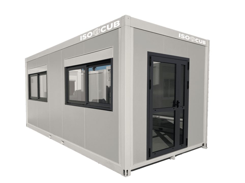 Grand Module Sécurité 6.055 x 2.435 avec Porte guichet coulissante_0