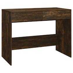 Helloshop26 - Bureau table poste de travail meuble d'ordinateur informatique étude chêne fumé 101 x 50 x 76,5 cm Aggloméré brun 02_0023569 - 3000_0