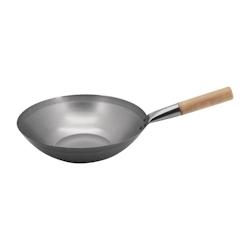 Hostelnovo del Valles Hostelnovo – Wok en acier trempé à fond plat, 33 cm - acier K296_0