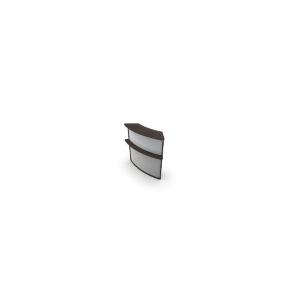 Module haut concave 45° - Banque d'accueil ACC-A13 - Design fonctionnel et finitions multiples_0