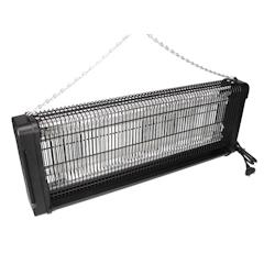 Perel Tue-insectes électrique 2800V, lampe UV bleue anti-moustiques, mouches, guêpes, destructeur d'insectes avec grille de protection - GIK16ON_0