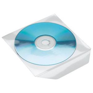 POCHETTE PLASTIQUE POUR CD ET DVD SANS DOS ADHÉSIF