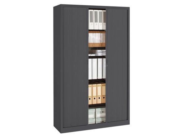 Armoire à rideaux Economique monobloc - fabriquée en France - L120 H198 cm - unie_0