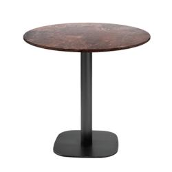 Restootab - Table Ø70cm - modèle Round rouille roc - marron TB-ROU-R70M-ROU.ROC_0