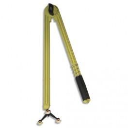 SAFETOOL COMPAS EN PLASTIQUE INCASSABLE JAUNE 50CM 3 PIEDS VENTOUSE ET PORTE CRAIES MARQUEUR TABLEAU