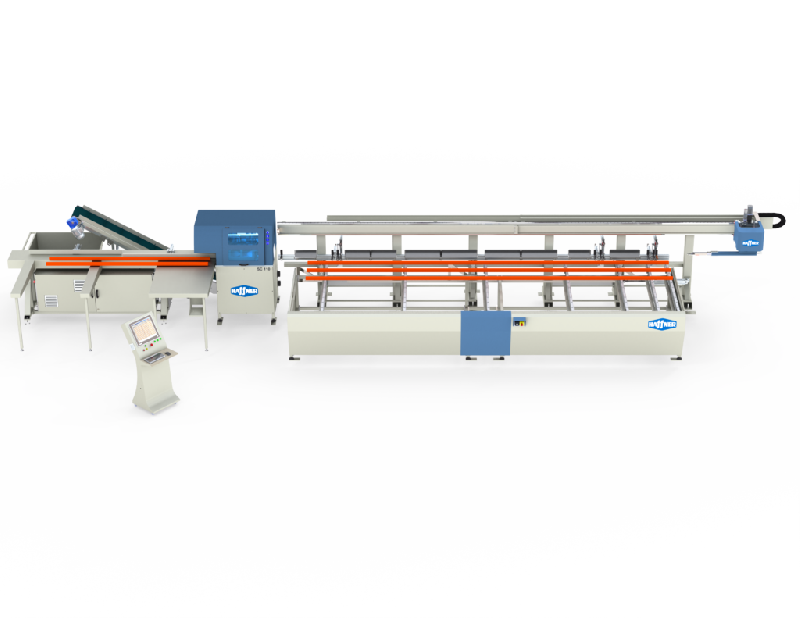 SC-110 - Centre de débit automatique Haffner - Découpe rapide et précise de profilés PVC jusqu'à 7m_0