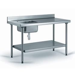 Tournus Equipement Table chef inox à dosseret 1400 mm - 822488M_0