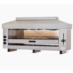 Virtus group Salamandre churrasco à gaz fermée sur 3 cotés avec 3 brûleurs, 630x530 mm   Virtus - 0698142027582_0