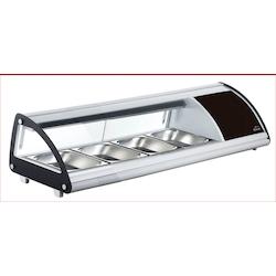 Vitrine réfrigérée LACOR 4xgn1/3 - transparent verre 8414271696053_0