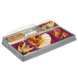 Plateau repas 5 compartiments (381X231X42mm) - Ateliers Porraz