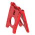 28369 - Séparateur de voie pliable - virages - dimensions : 1 m x 60 cm x 40 cm - coloris rouge ou blanc - polyéthylène haute densité_0