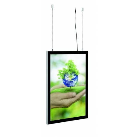 8072 - cadre porte affiche led double face magnétique - afix diffusion - a1_0