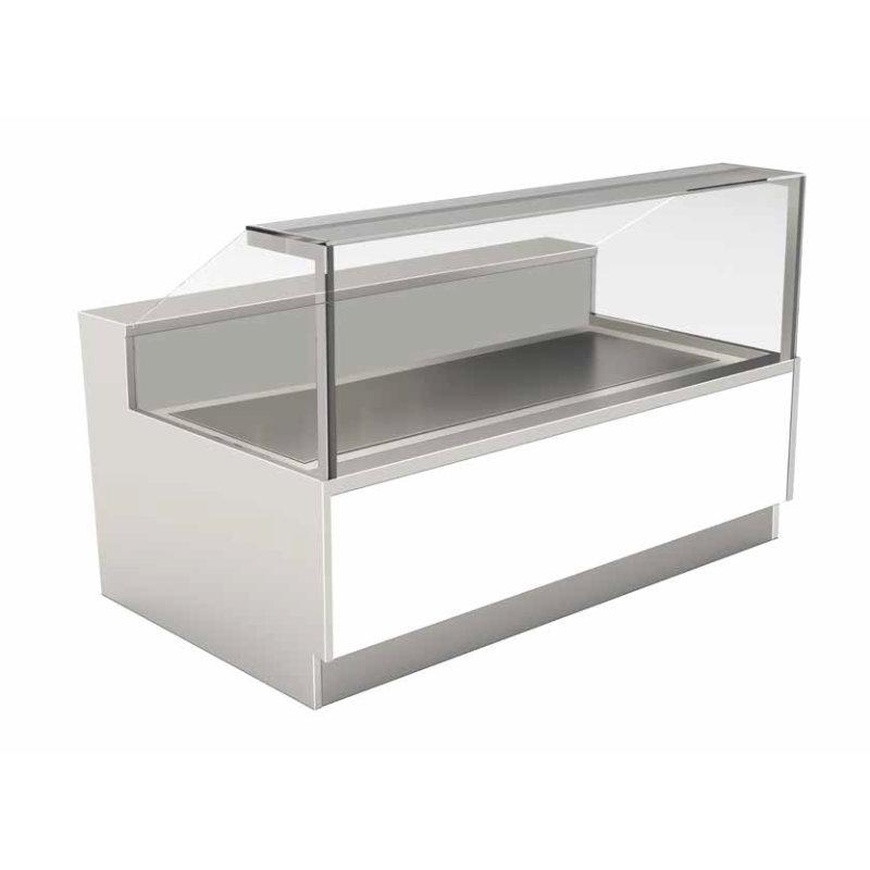 Étals à poisson cube - entièrement en inox - pour poissons, crustacés et coquillages_0