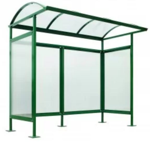 Abri Bus Andria Savone Pise Parme - Buff'hyeres Collectivités - Acier Galvanisé et Polycarbonate_1