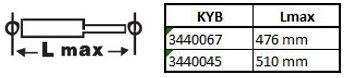 Amortisseur de choc KYB 3440067 - neuf et d'origine (à l'unité)_0