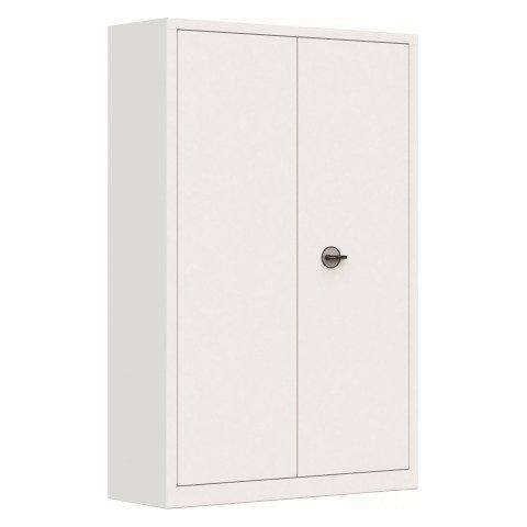 ARMOIRE MÉTAL PORTES BATTANTES MONOBLOC METY GRANDE PROFONDEUR H 198 X L 120 X P 60 CM BLANC