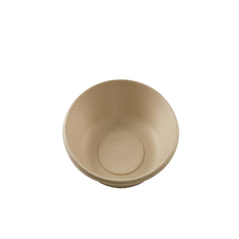 Betik Ecoline – 800 unités – Assiette creuse bagasse naturel – Ø 19 cm - beige Bagasse 1010292_0