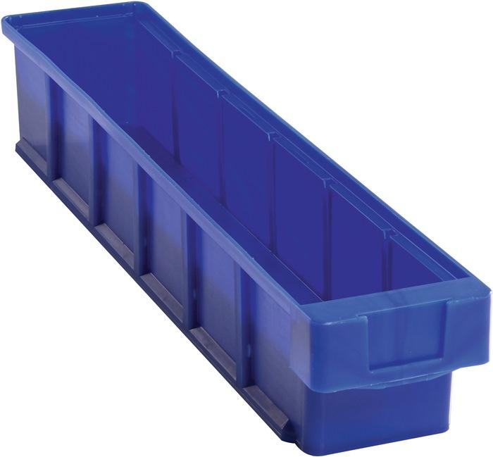 Boîte pour étagère VKB - L500 x l93 x H83 mm - Bleu polypropylène - Très résistante et empilable_0
