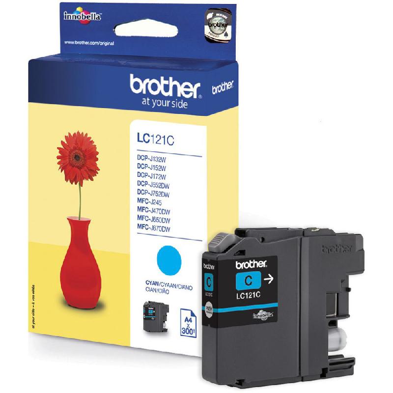 BROTHER LC121 CARTOUCHE D'ENCRE ORIGINALE - CYAN