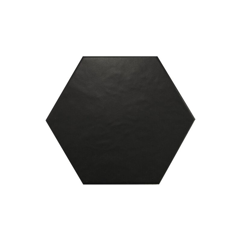 Carrelage Hexagonal 17 5x20 Hexatile Noir Mat 20338 0 71m