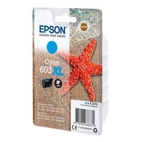 CARTOUCHE EPSON 603XL CYAN POUR IMPRIMANTE JET D'ENCRE - CARTOUCHE AUTHENTIQUE
