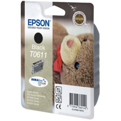 Cartouche Epson T0611 noir pour imprimantes jet d'encre_0