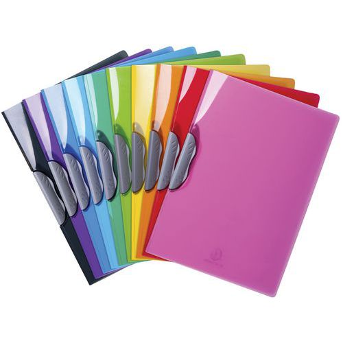 CHEM. DE PRÉSENTATION CLIP-DESIGN IDERAMA PP A4 COL. ASSORT. - EXACOMPTA