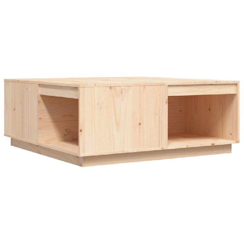 Décoshop26 - Table basse de salon design rustique 100 x 101 x 40,5 cm bois massif de pin DEC036919 - Bois massif 3000262996933_0