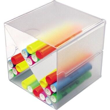 Deflecto Système modulable Cube séparation en X, 4 compartiments. Dim. L15,2 x H15,2 x P15,2 cm - 350201_0