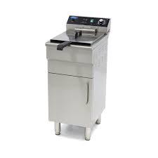 Friteuse électrique professionnelle 16 litres - Maxima 09365155 - Robinet de vidange et zone froide_0