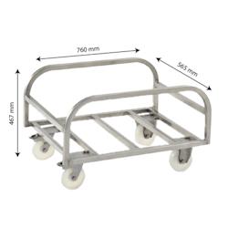 GILAC Chariot inox  pour bac profond 170 L - 3701666000492_0