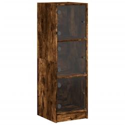 Helloshop26 - Buffet bahut commode armoire meuble de rangement organisateur cuisine salle de séjour salon avec portes en verre 35 x 02_0030110 - 3000_0