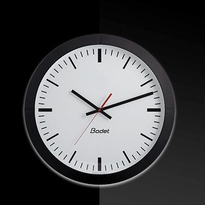Horloge analogique pour intérieur - Profil 940 - PoE - NTP - Boîtier noir - Affichage HMS - BODET_0