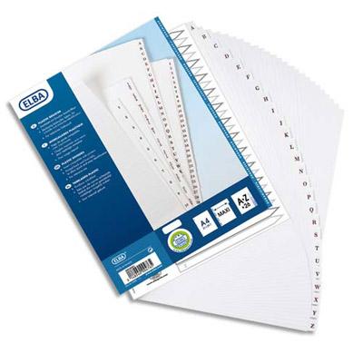 INTERCALAIRE ALPHABETIQUES ELBA - PVC 19/1000E - A4+ - 26 POSITIONS
