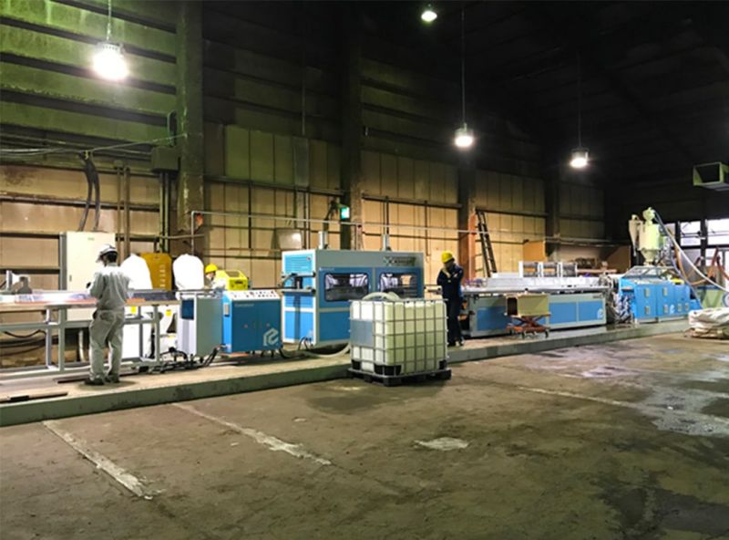 Ligne d'extrusion WPC EMD-75 - Everplast - Extrudeuse double vis parallèle de 75 mm avec débit de 80 à 100 kg/h_0