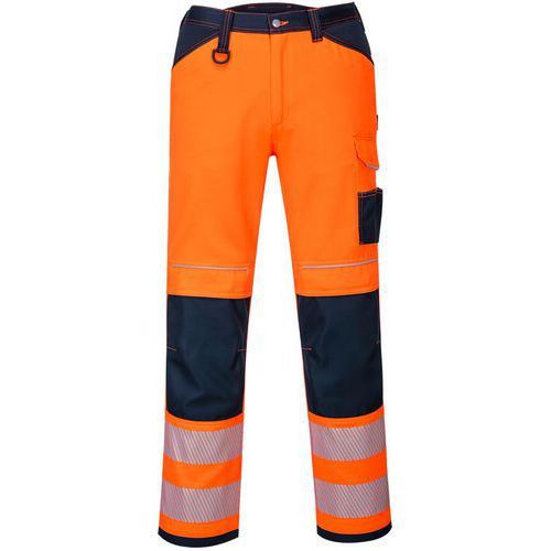 PANTALON PW3 HAUTE VISIBILITÉ WORK PW340 BLEU/ORANGE 44 - PORTWEST
