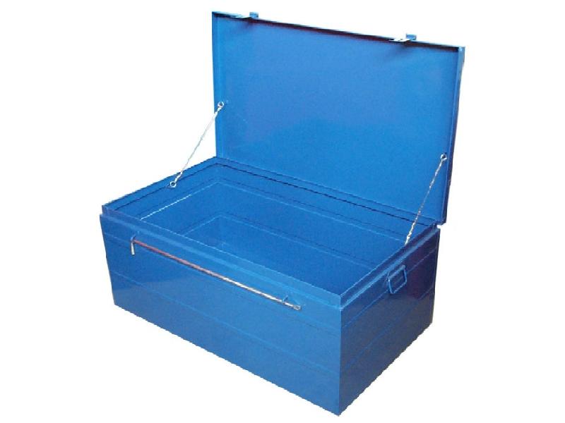 Malle métallique bleue 110x62x45 (can110)