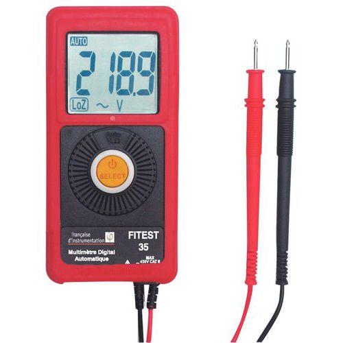 MULTIMÈTRE DE POCHE 6000 PTS + CERTIFICAT D'ÉTALONNAGE - FRANCAISE INSTRUMENTATION