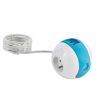 MULTIPRISE COMPACTE WATT'BALL BLANC BLEU
